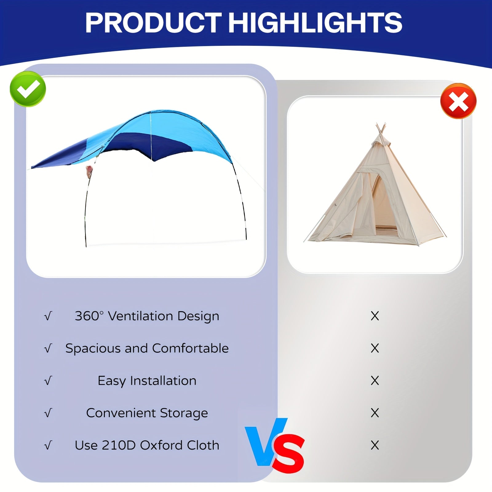 Seaside Beach Camping Tent